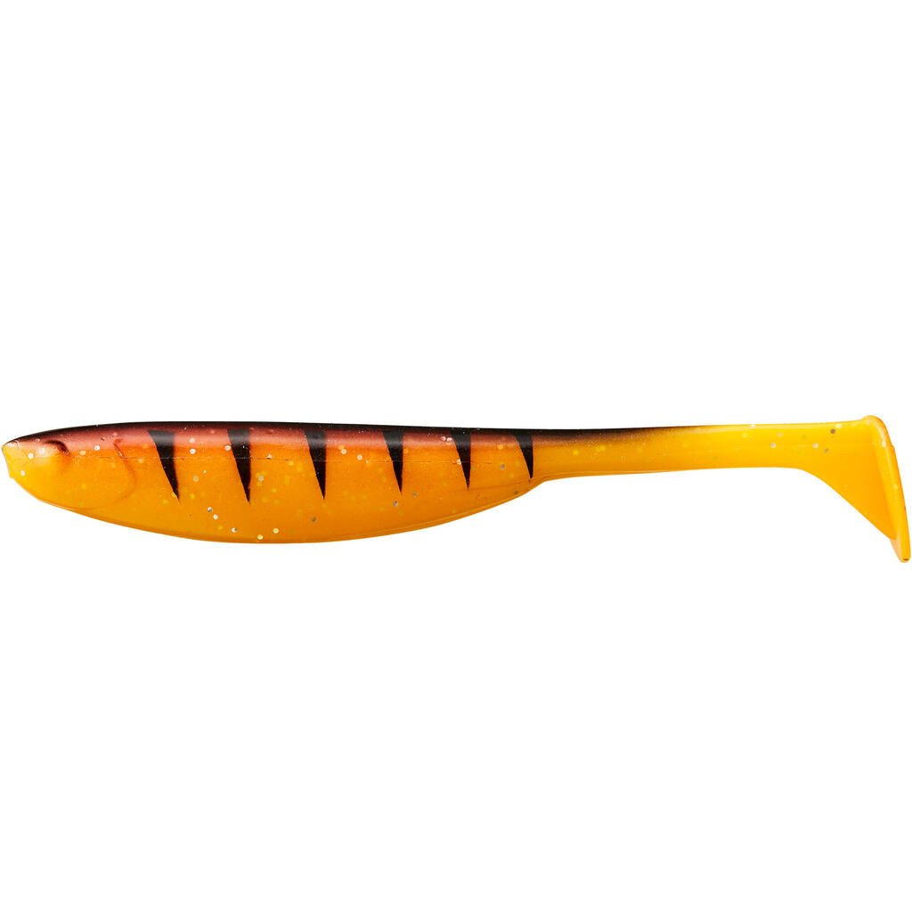 Mäkká rybárska umelá nástraha Natori 130 Orange Tiger 2 ks