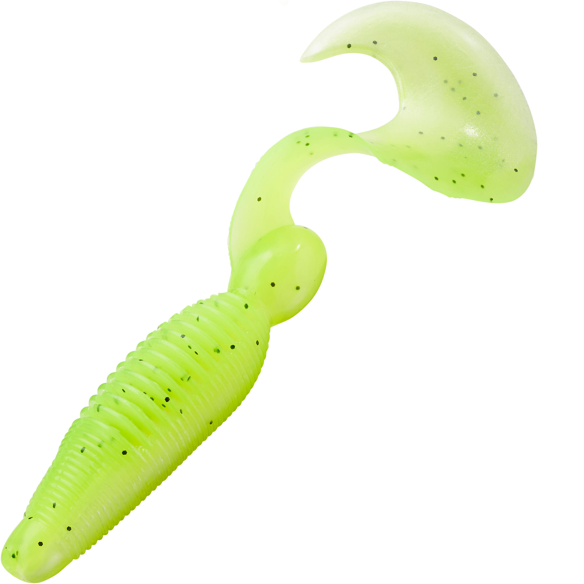 IWAKI GRUB 115 CHARTREUSE X2 SOFT FISHING LURE 2/5