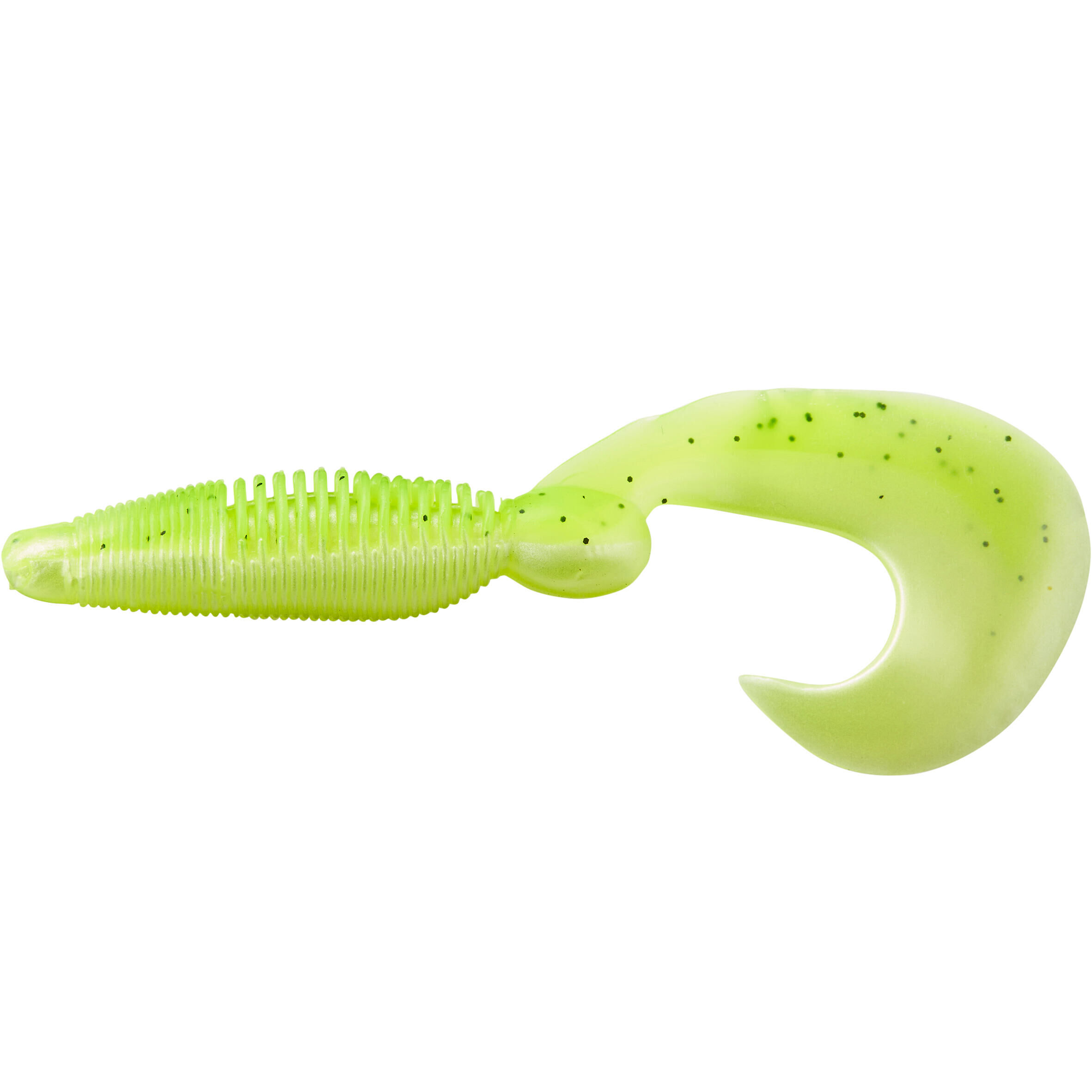 CAPERLAN IWAKI GRUB 115 CHARTREUSE X2 SOFT FISHING LURE