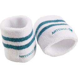 POIGNET STRIPES BLANC TURQUOISE