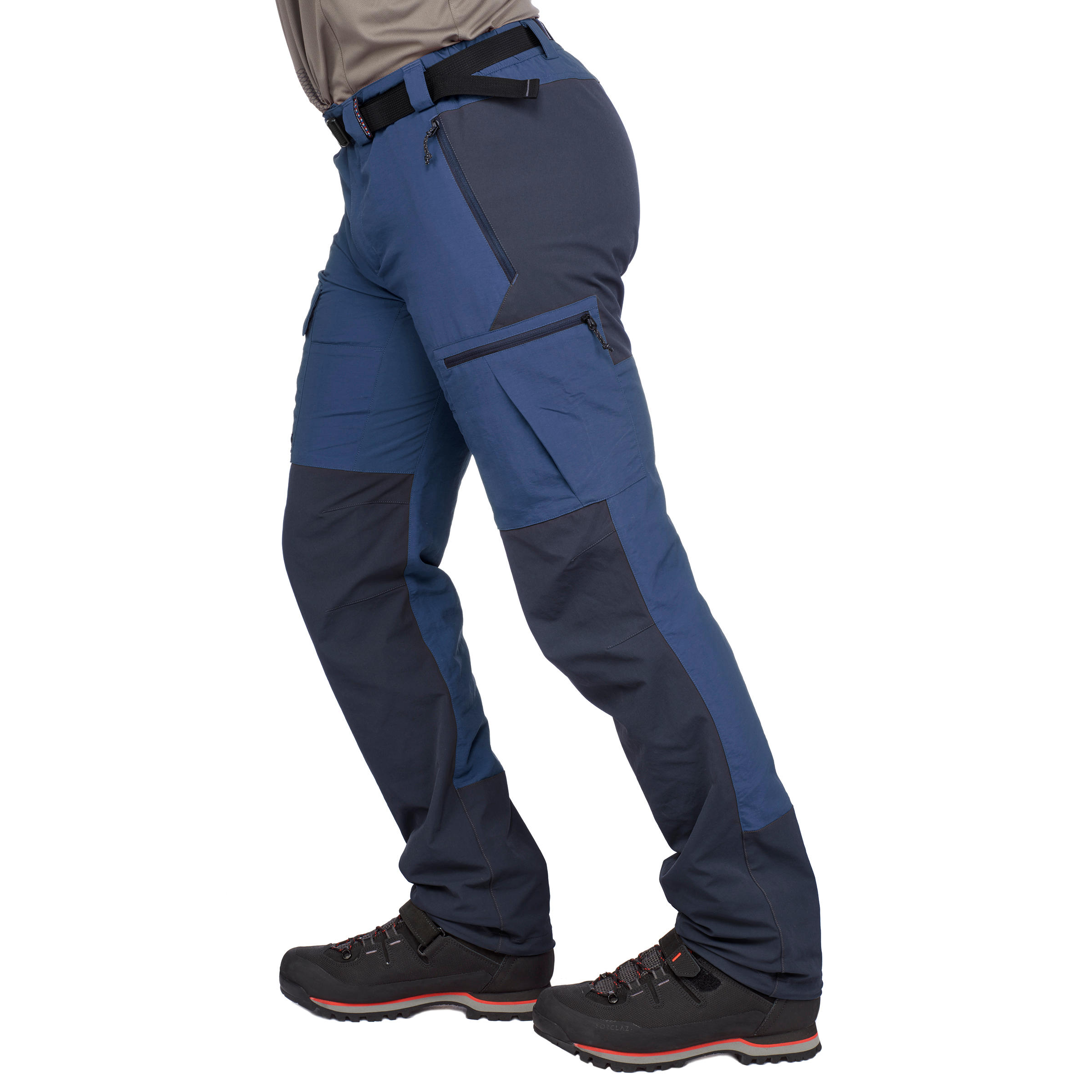 Men's Mountain Trekking Trousers -TREK 500 - Blue 6/11