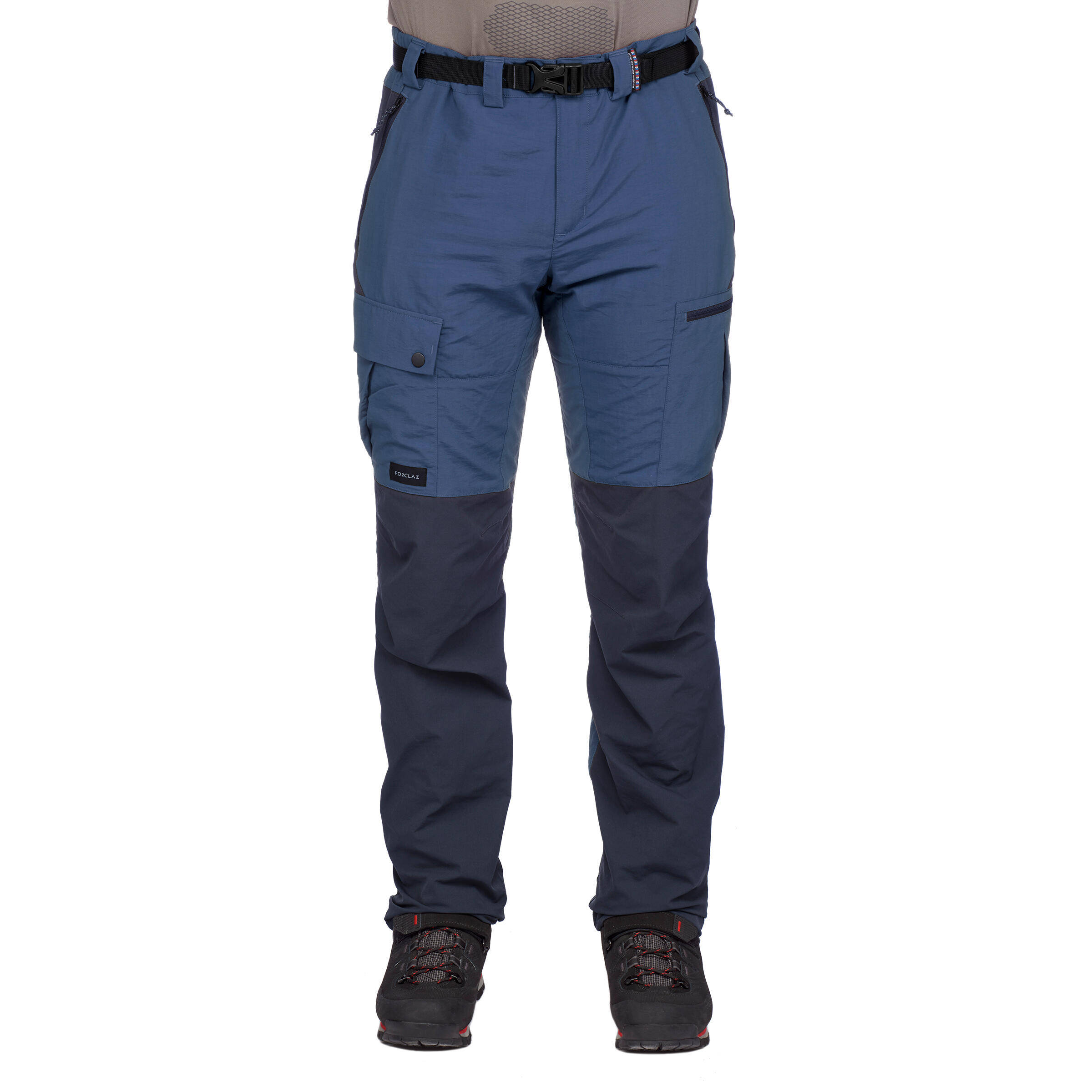 Men's Mountain Trekking Trousers -TREK 500 - Blue -  4