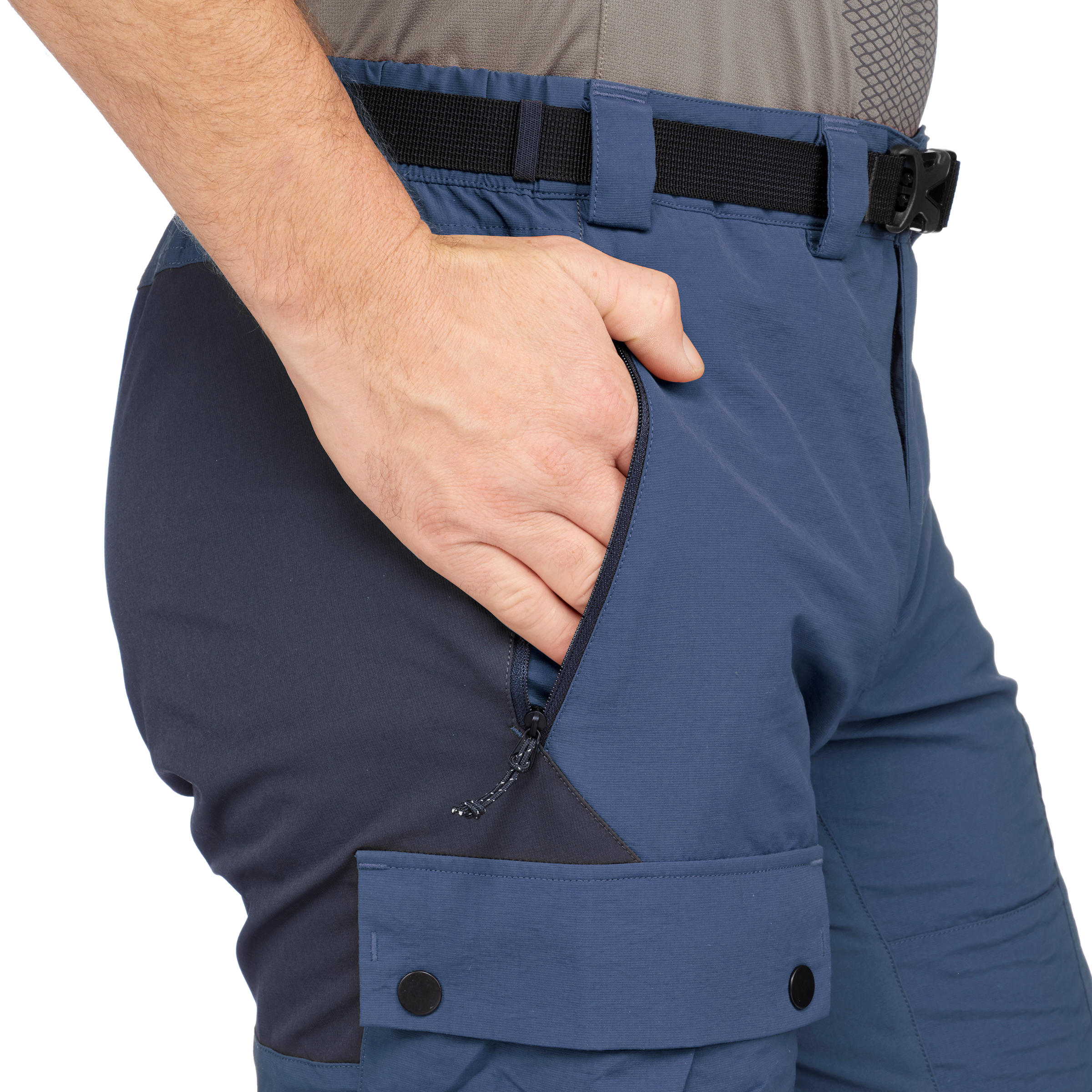 Pantalon de trek montagne TREK 500 bleu homme Decathlon
