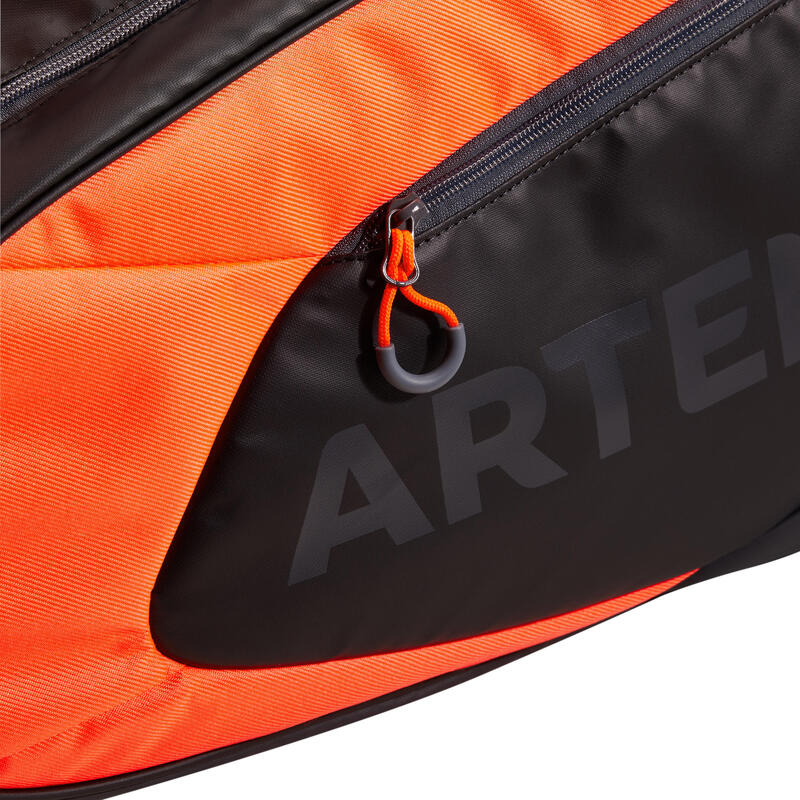 SAC DE SPORTS DE RAQUETTES ARTENGO SB 190 NOIR ET ORANGE