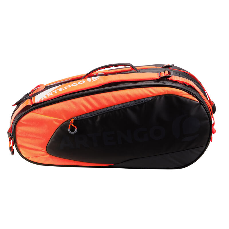 SAC DE SPORTS DE RAQUETTES ARTENGO SB 190 NOIR ET ORANGE