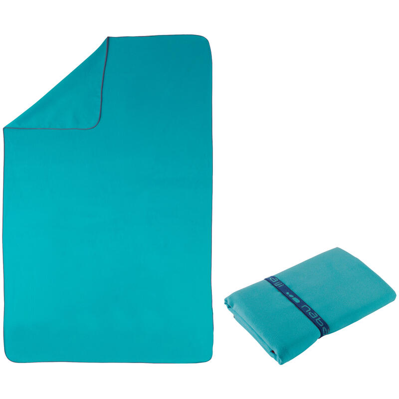 Ultra compact microfibre towel size XL 110 x 175 cm - blue