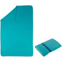 Swimming Microfibre Towel Size L 80 x 130 cm - Blue