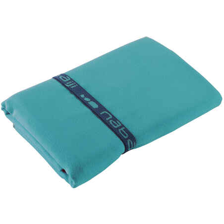 Swimming Microfibre Towel Size L 80 x 130 cm - Blue - Decathlon