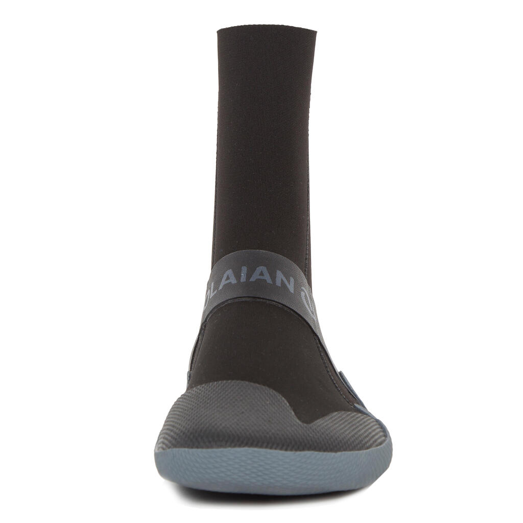 ČIZME ZA SURFOVANJE 500 OD NEOPRENA DEBLJINE 3 mm - CRNE