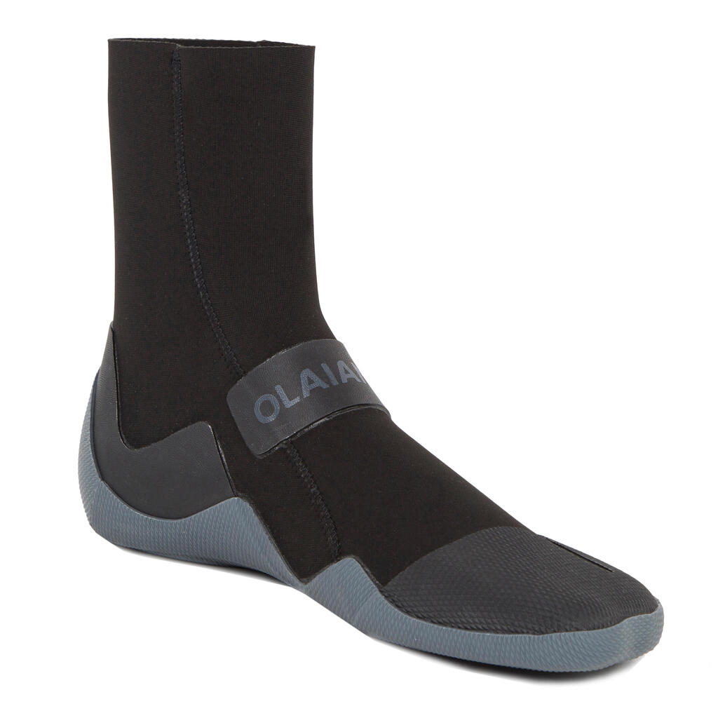 Neoprenschuhe Surfen 500 Neopren 3mm schwarz