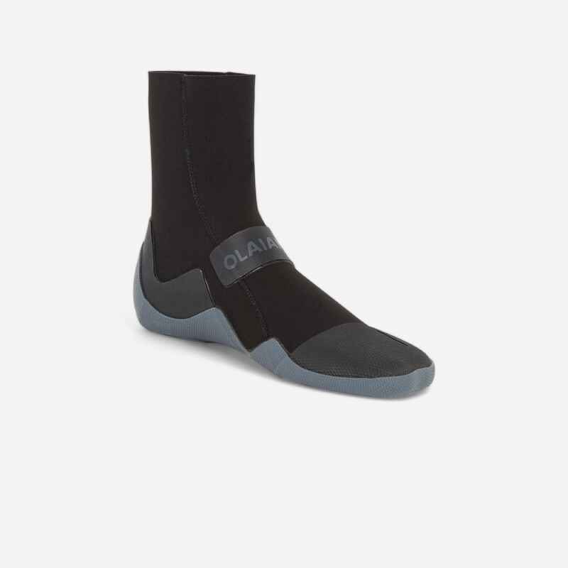 Neoprenschuhe Surfen 500 3 mm hoch schwarz