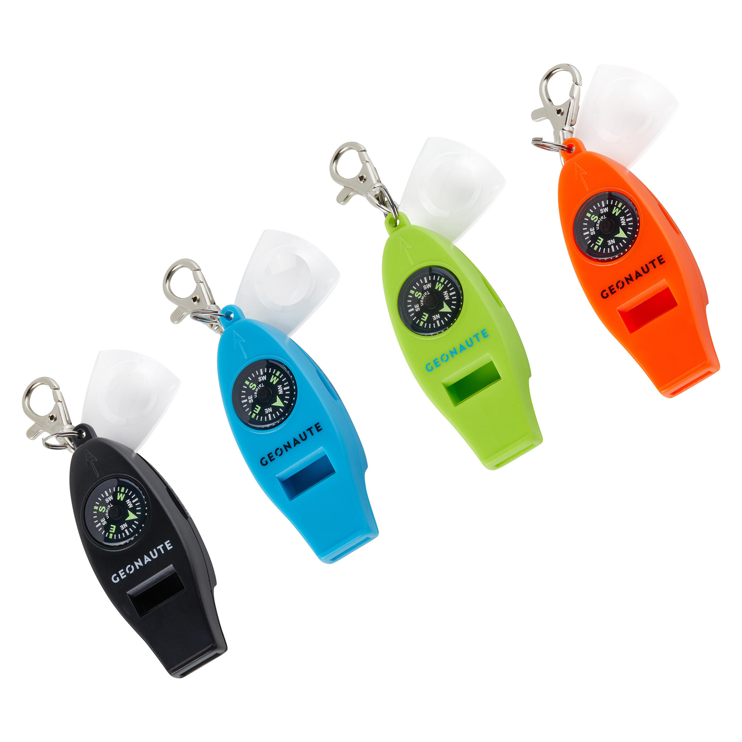 GEONAUTE 50 MULTI-PURPOSE WHISTLE AND ORIENTEERING COMPASS - MULTICOLOUR