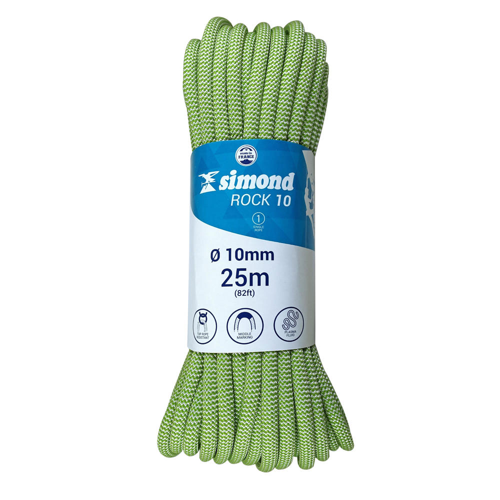 Abseilseil rock10 25 m grün simond 2018