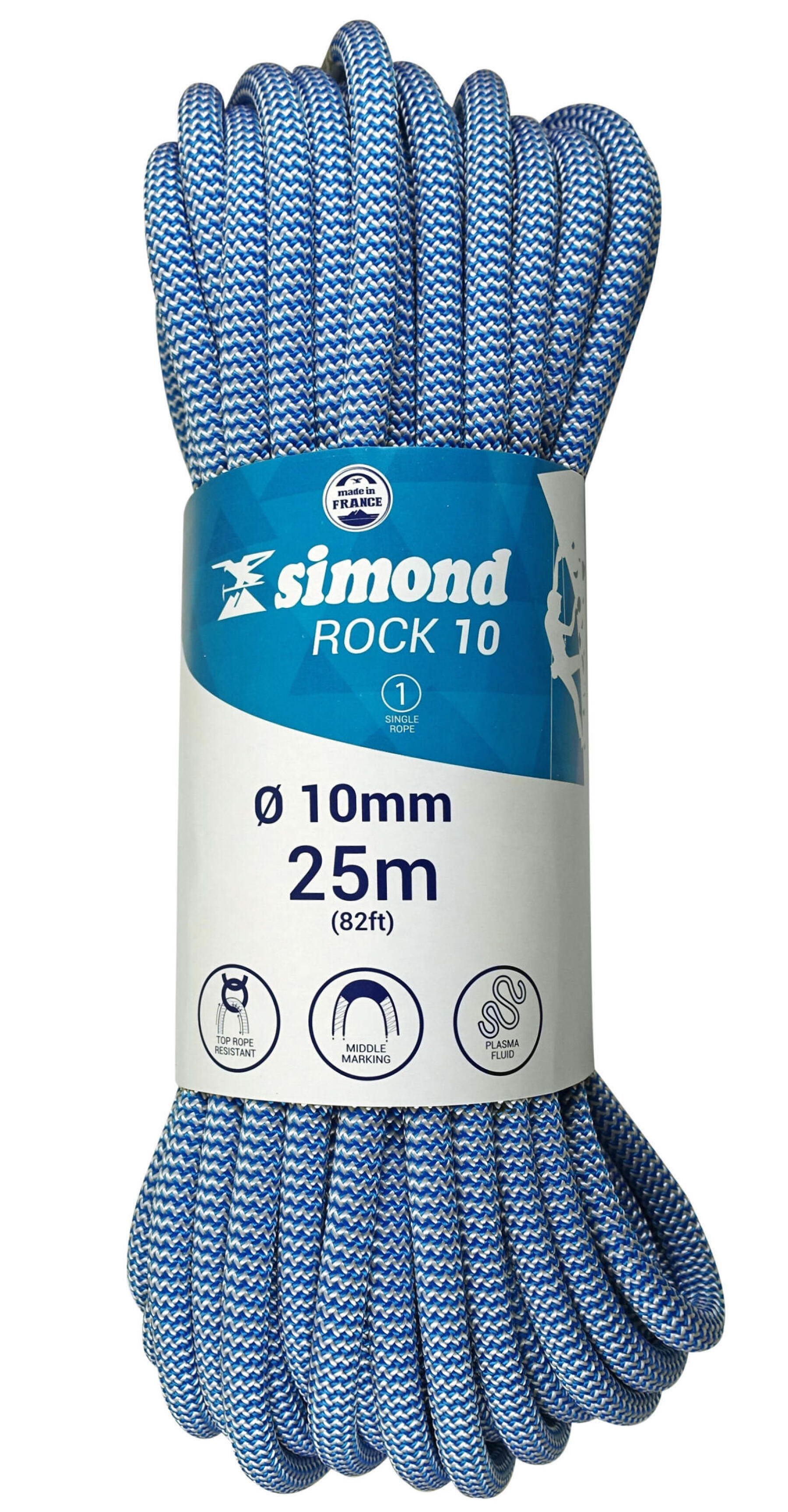 corde rock10 25m bleu simond 2018