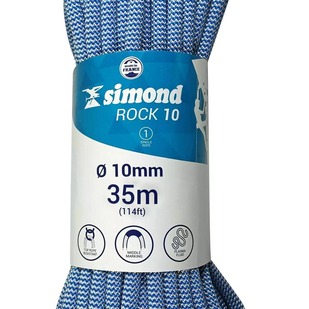 corde rock10 35m bleu simond 2018