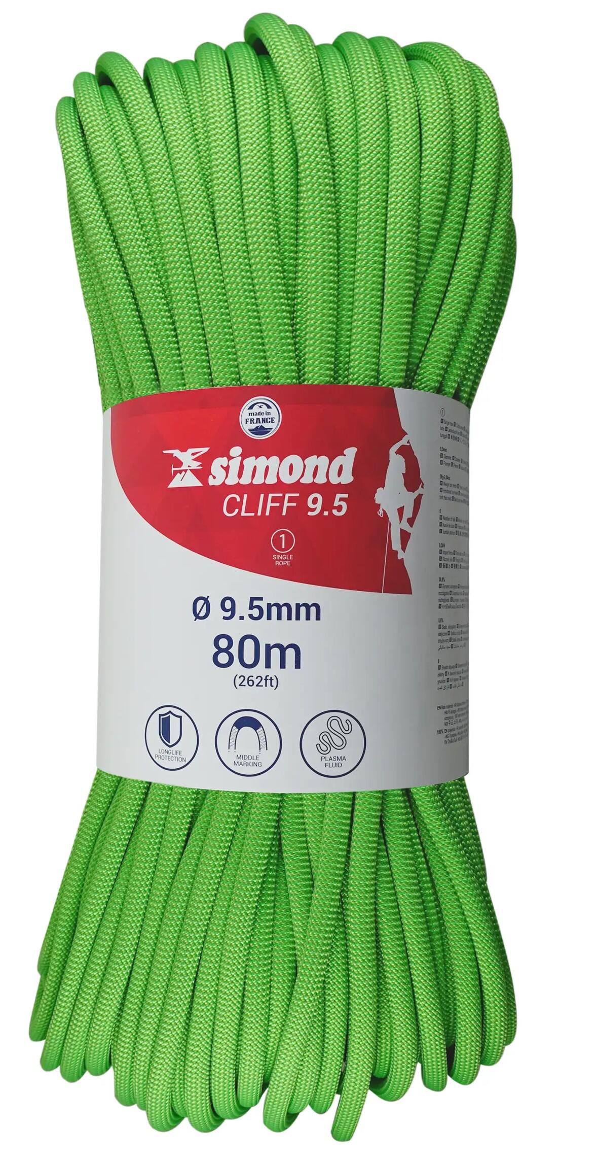 corde cliff 9.5 80m simond 2018