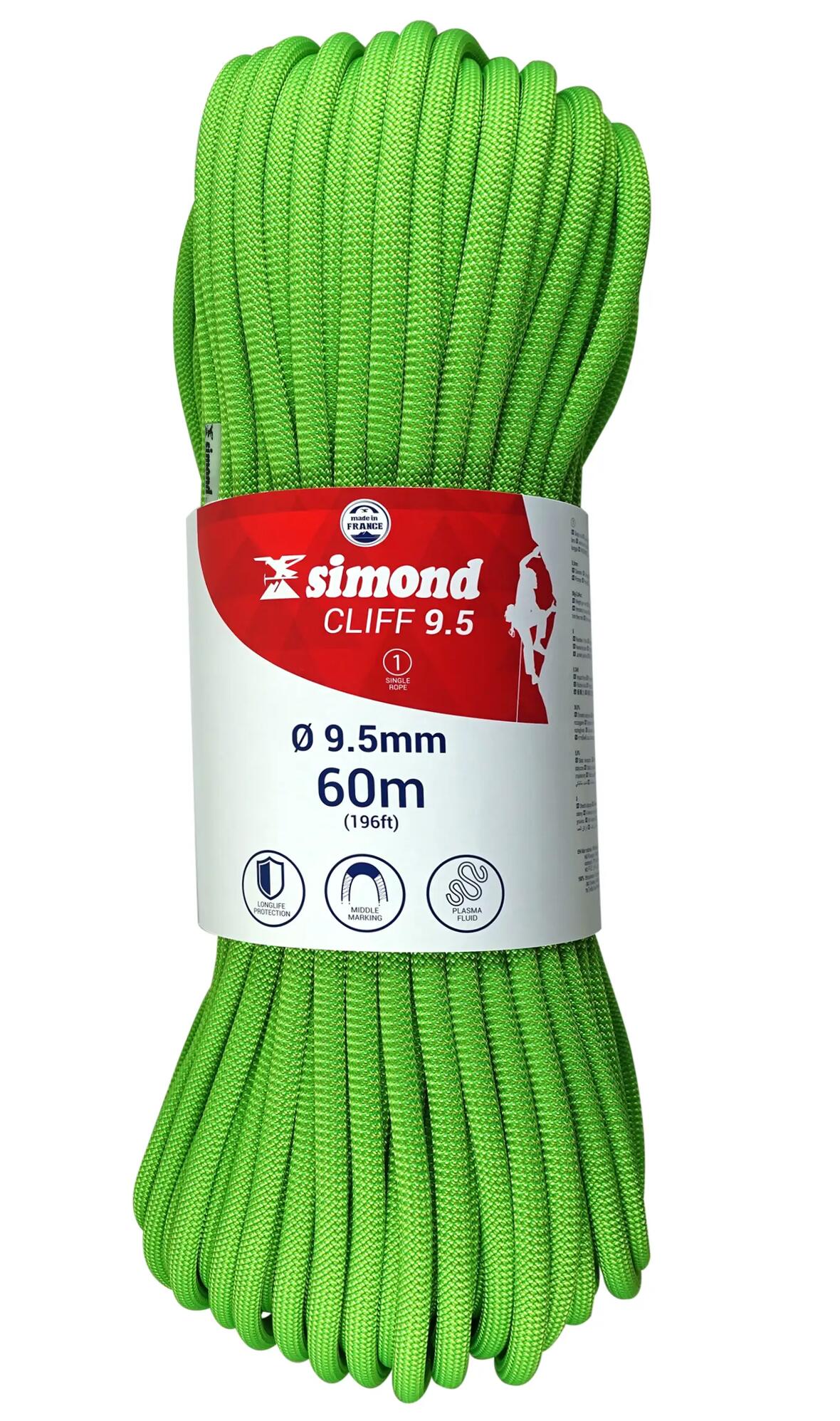 corde cliff 9.5 60m simond 2018