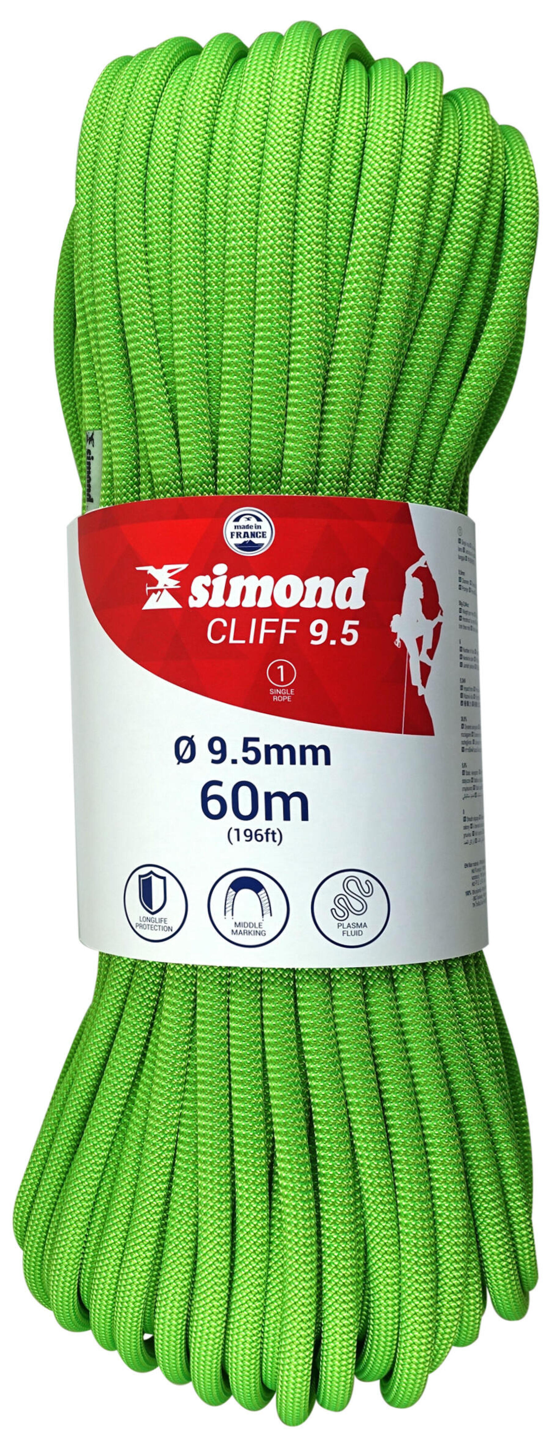 corde cliff 9.5 60m simond 2018