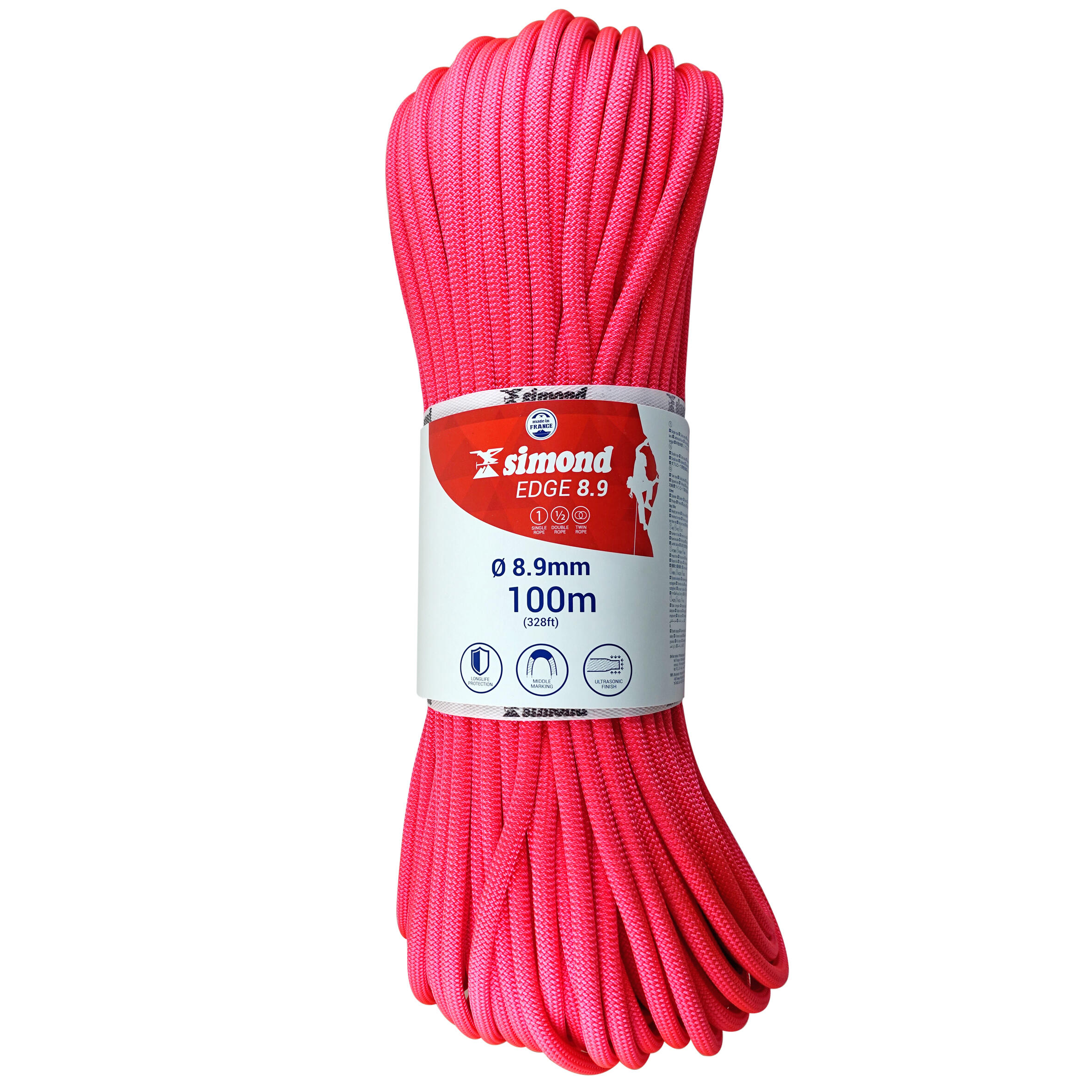 pink climbing rope