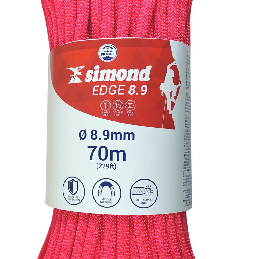 
corde edge 8.9 70m simond 2018