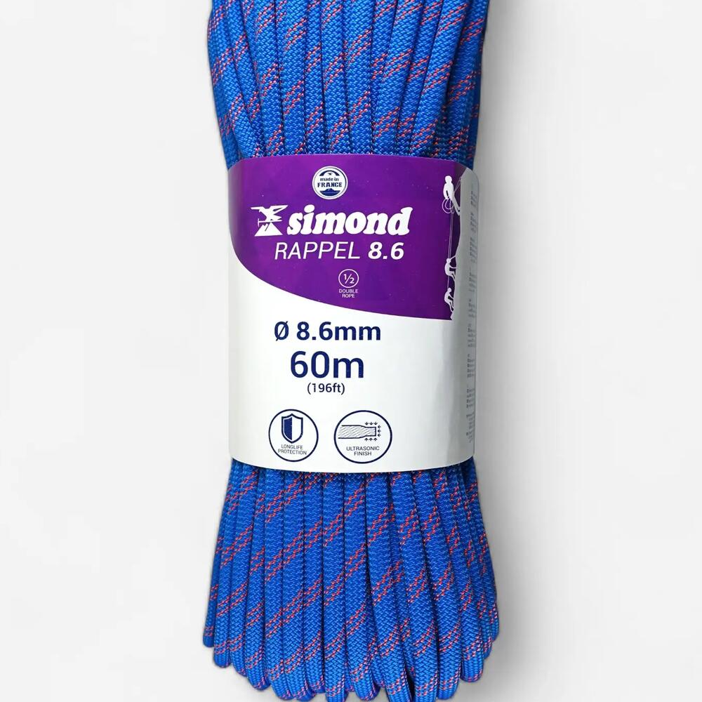 corda rappel 8.6 60m azul simond 2018