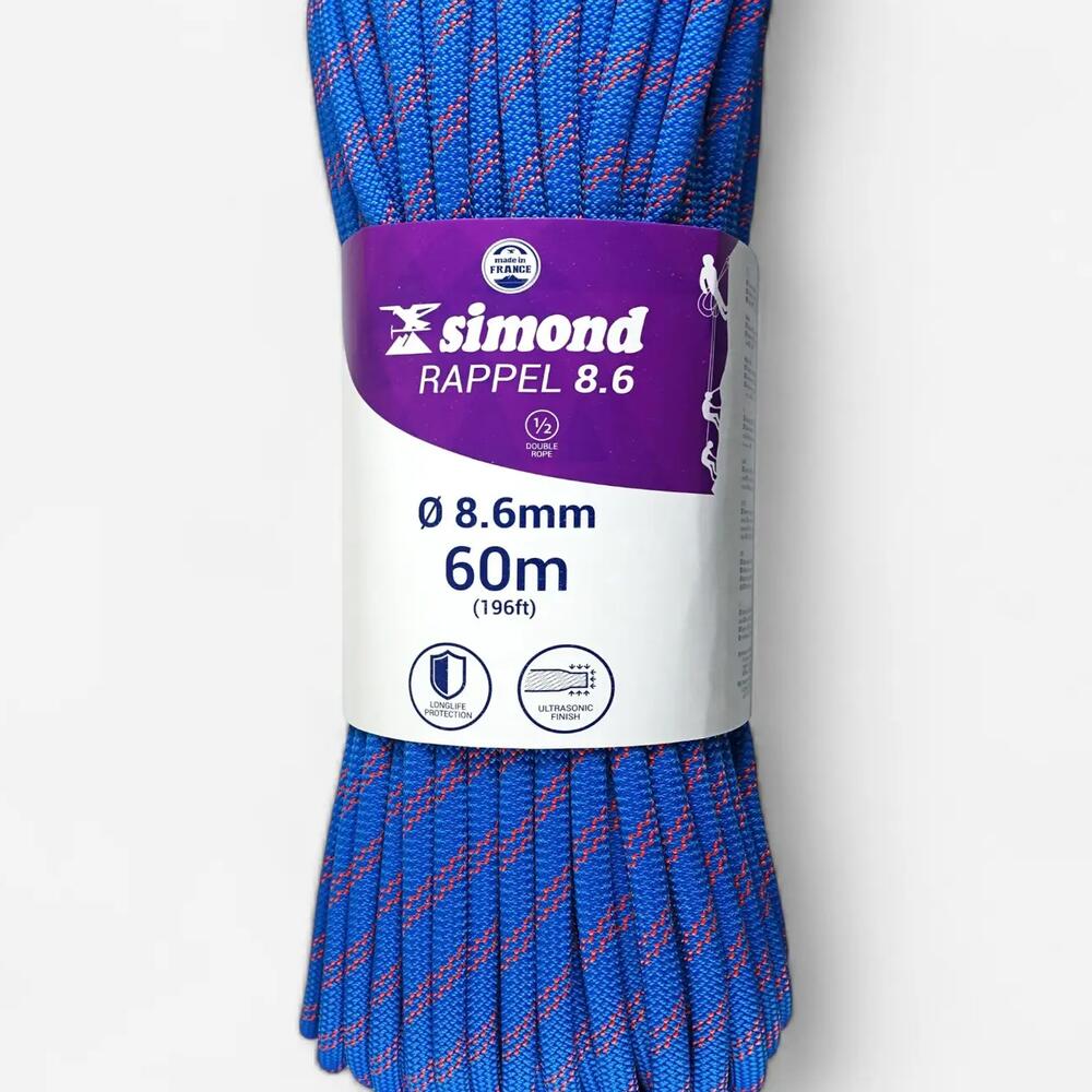 corde rappel 8.6 60m bleu simond 2018