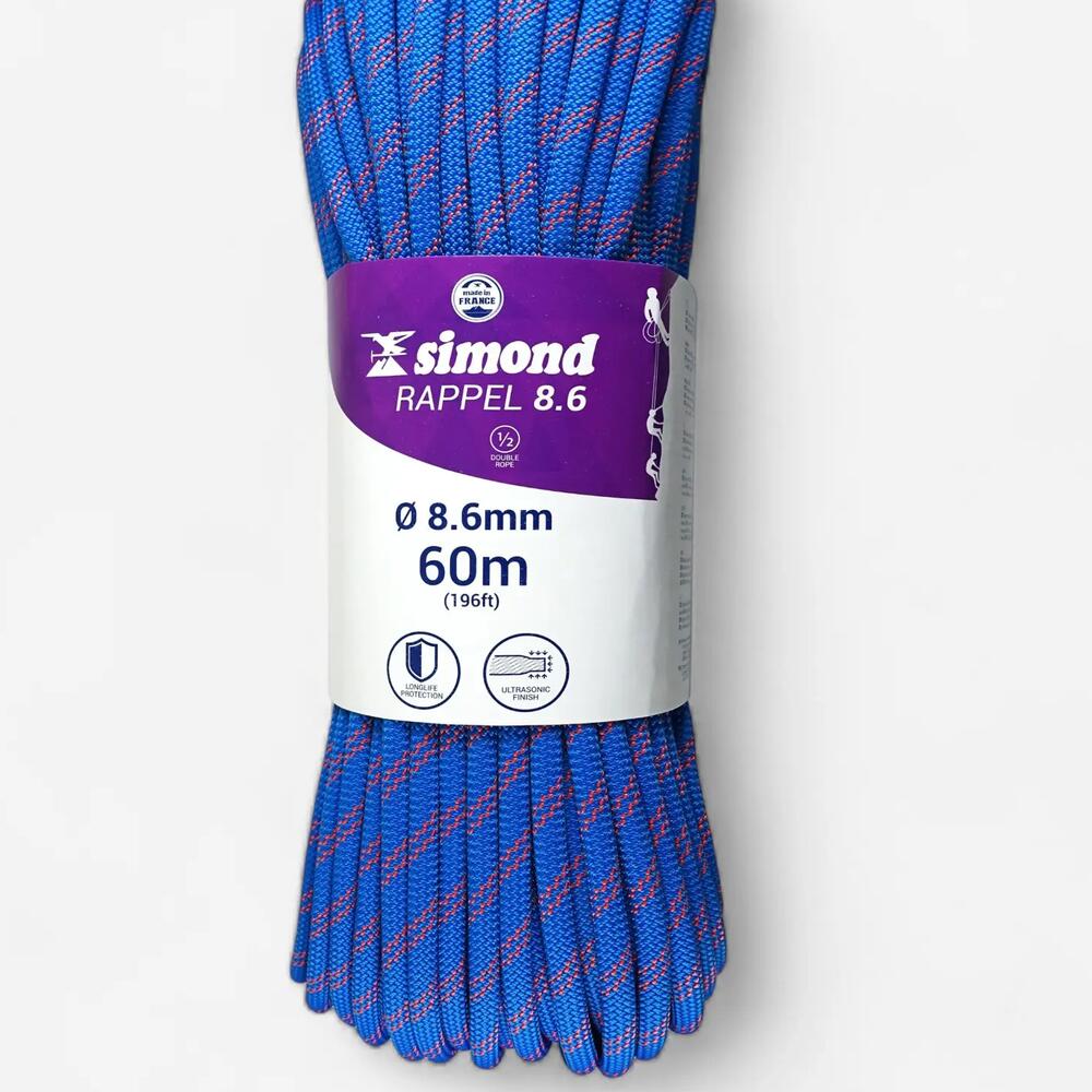 corde rappel 8.6 60m bleu simond 2018