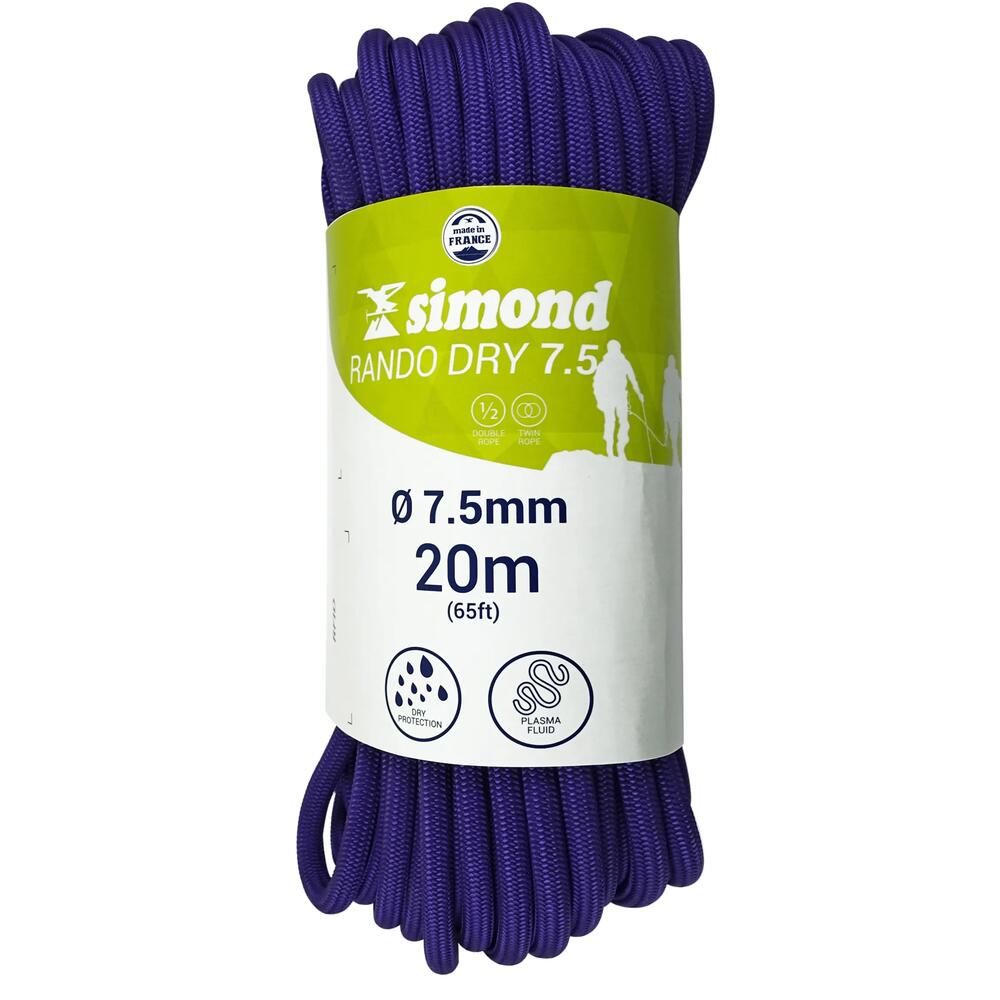 corde rando dry 7.5 20m simond 2018