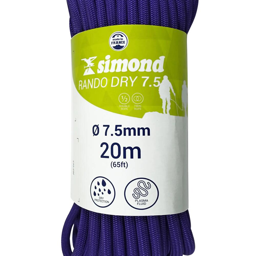 corde rando dry 7.5 20m simond 2018