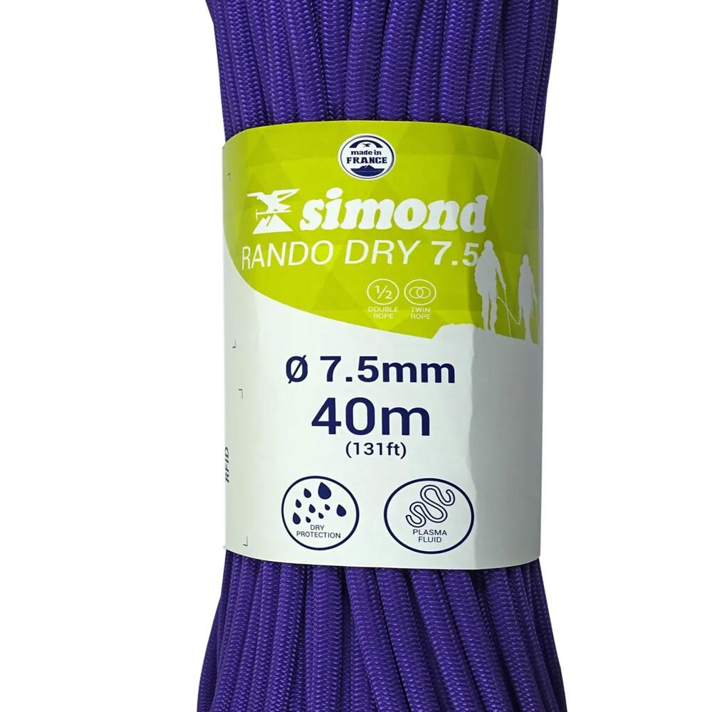 corde rando dry 7.5 40m simond 2018