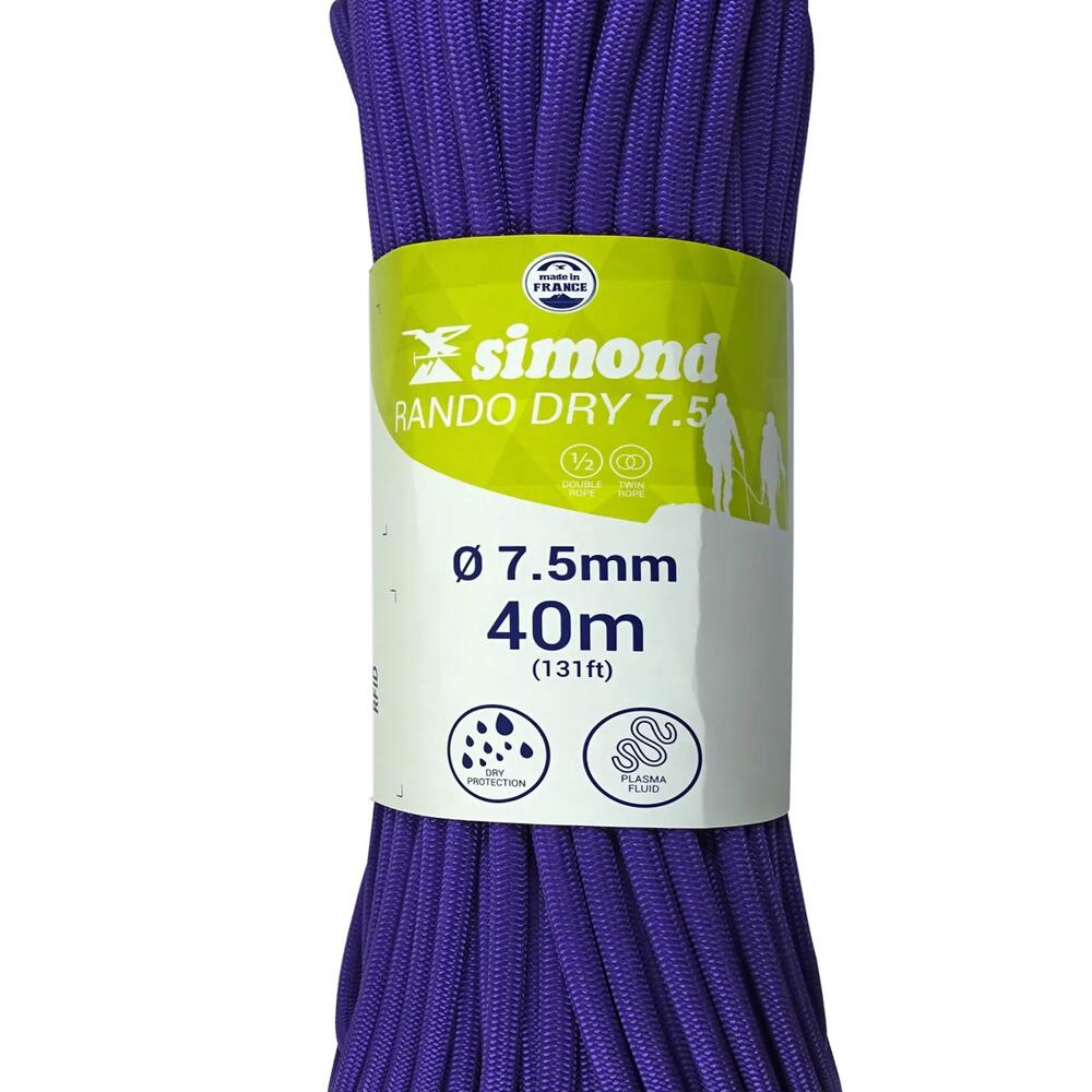 corda caminhada dry 7.5 40m simond 2018