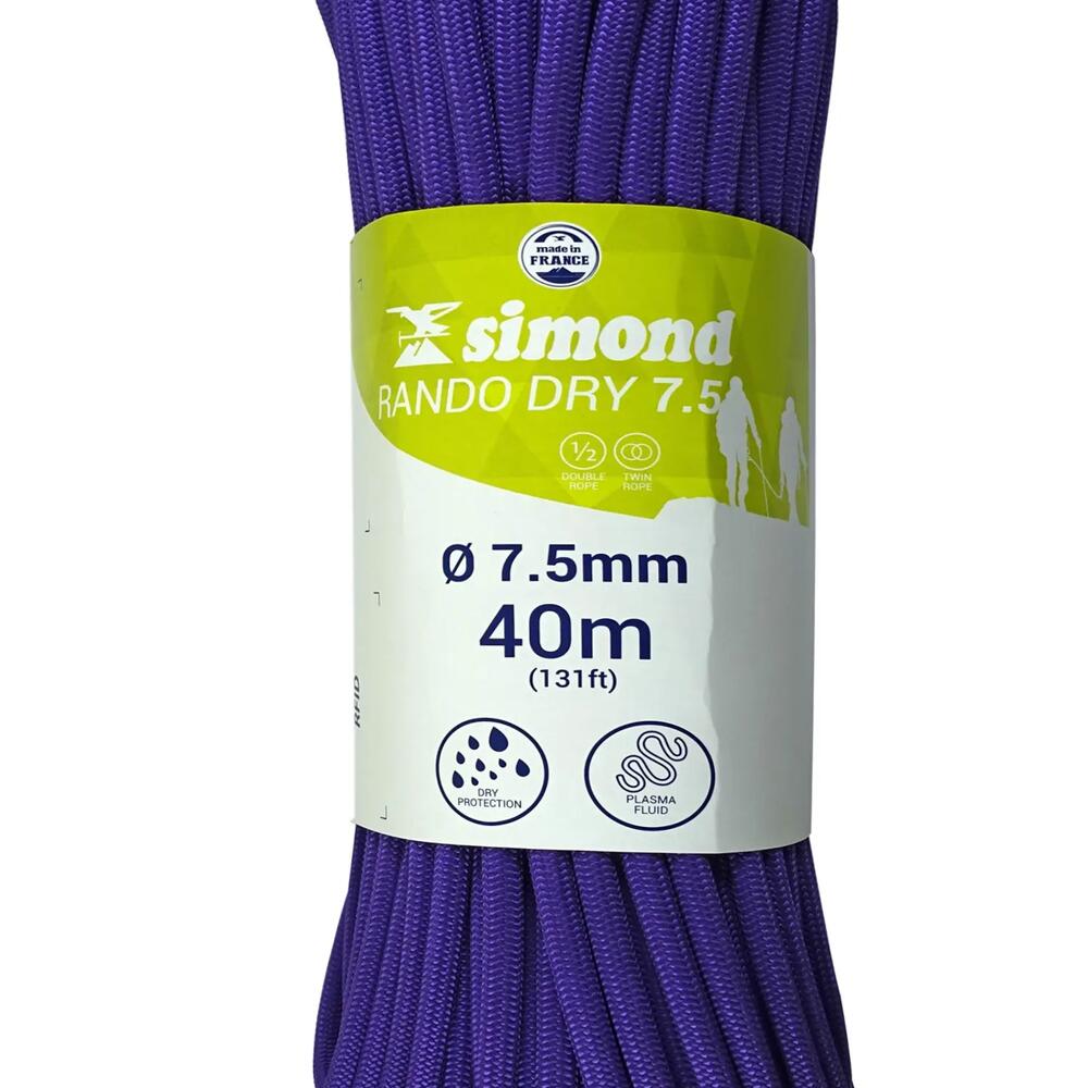 corde rando dry 7.5 40m simond 2018