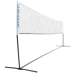 Portatile e Pieghevole Supporto di Ferro e Borsa di Trasporto ELS04BN02 LARMNEE Rete da Badminton Rete da Tennis Regolabile in 3 Altezze Set di Esercizio con Rete 
