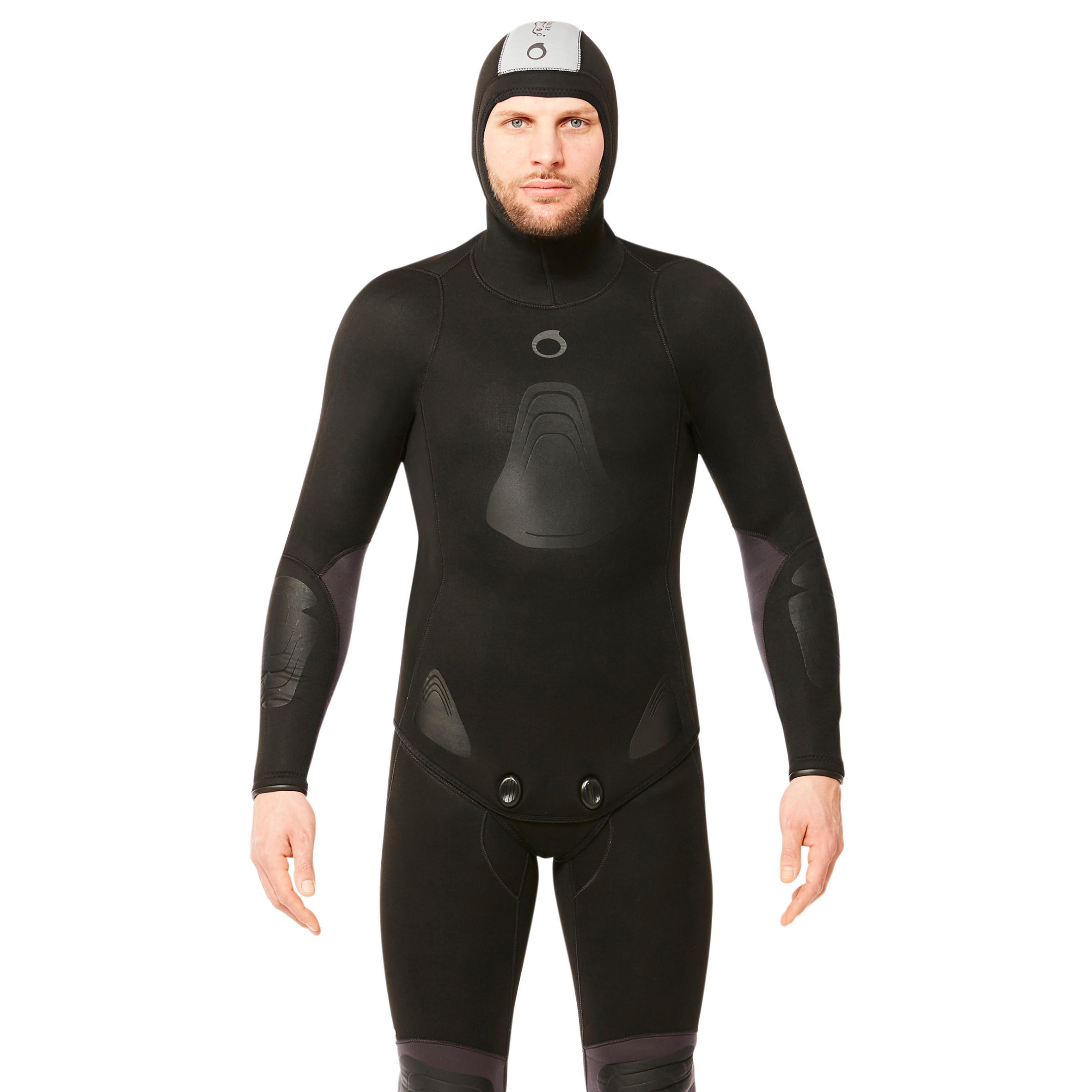 Duikvest voor harpoenduiken heren neopreen 5 mm SPF 500 donkergrijs 3/12