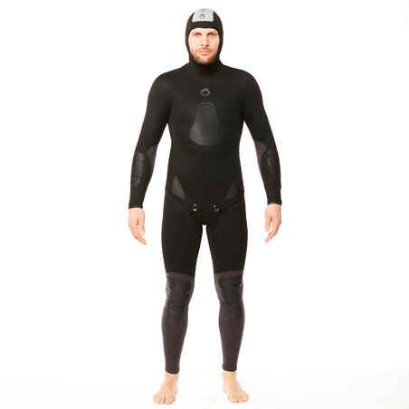 Men's 5 mm neoprene Jacket SPF 500 dark grey