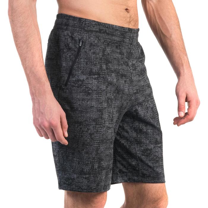 Men's Regular-Fit Long Pilates & Gentle Gym Sport Shorts 520 - Black ...