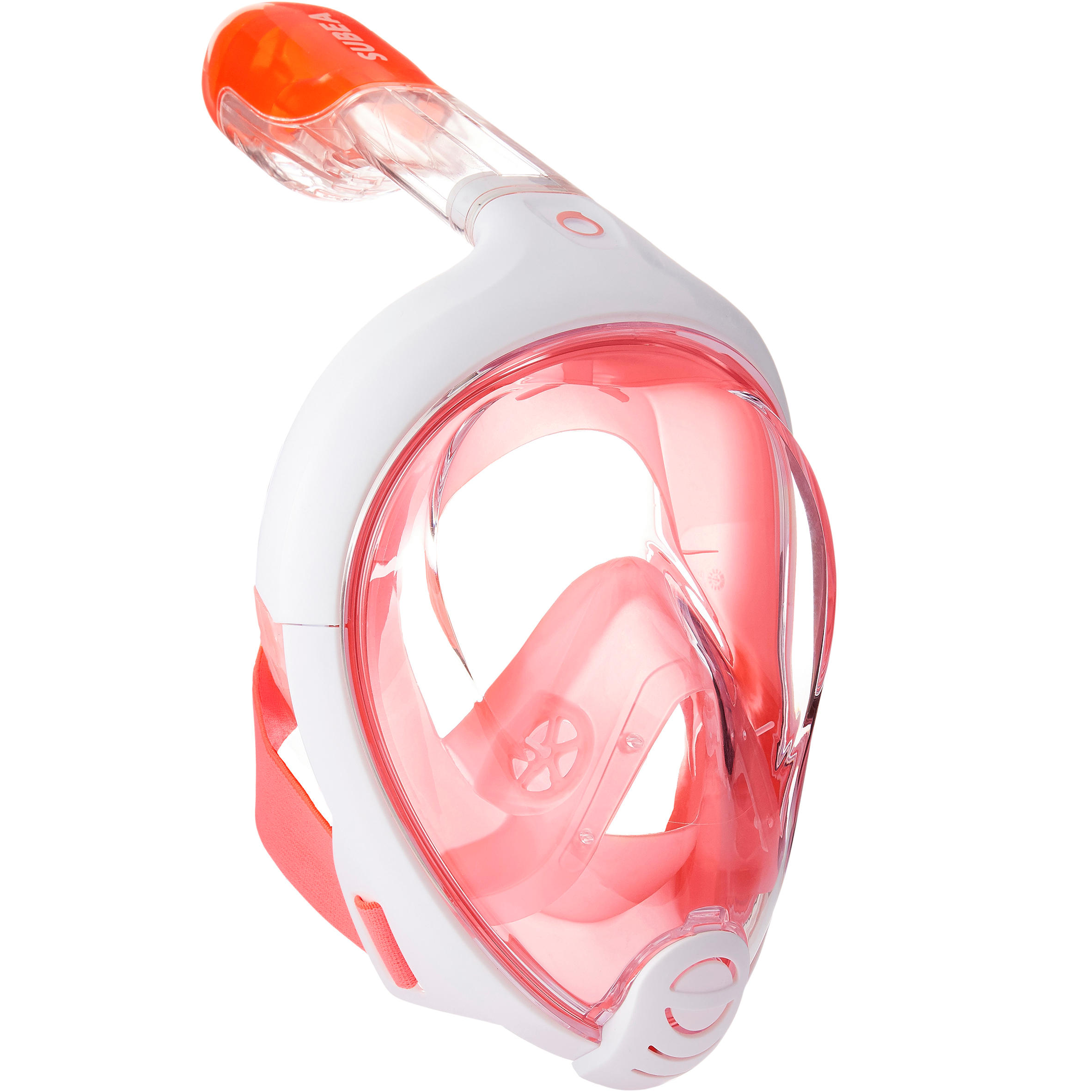 Easybreath snorkelling kit with fins coral pink 3/15
