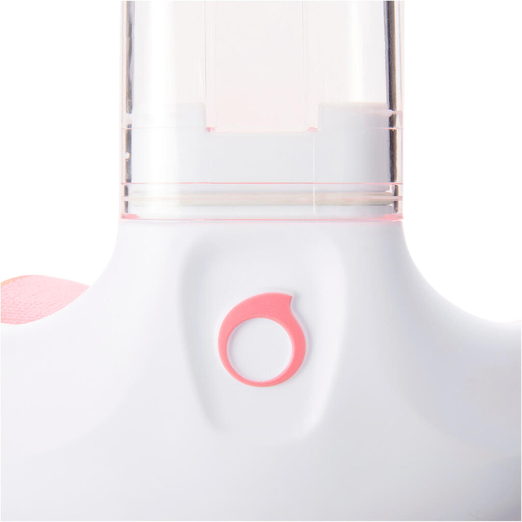 Schnorchel-Set Easybreath Maske und Flossen rosarot