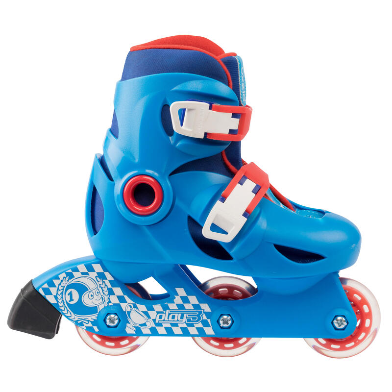 Play3 兒童滾軸溜冰鞋（可調整尺寸）- 藍色