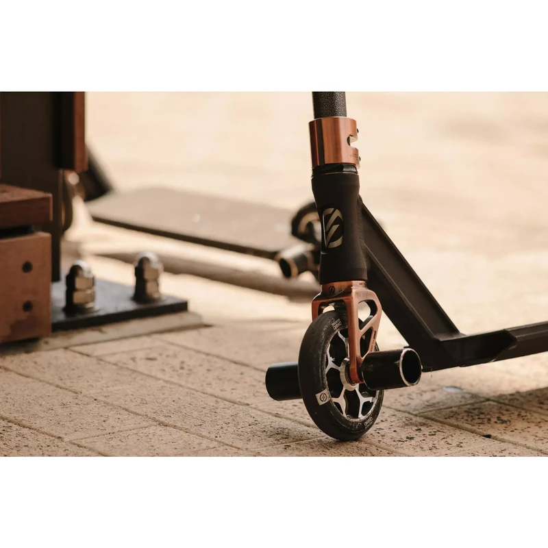 Колесо с подшипником для трюкового самоката серо-черное 120 мм OXELO