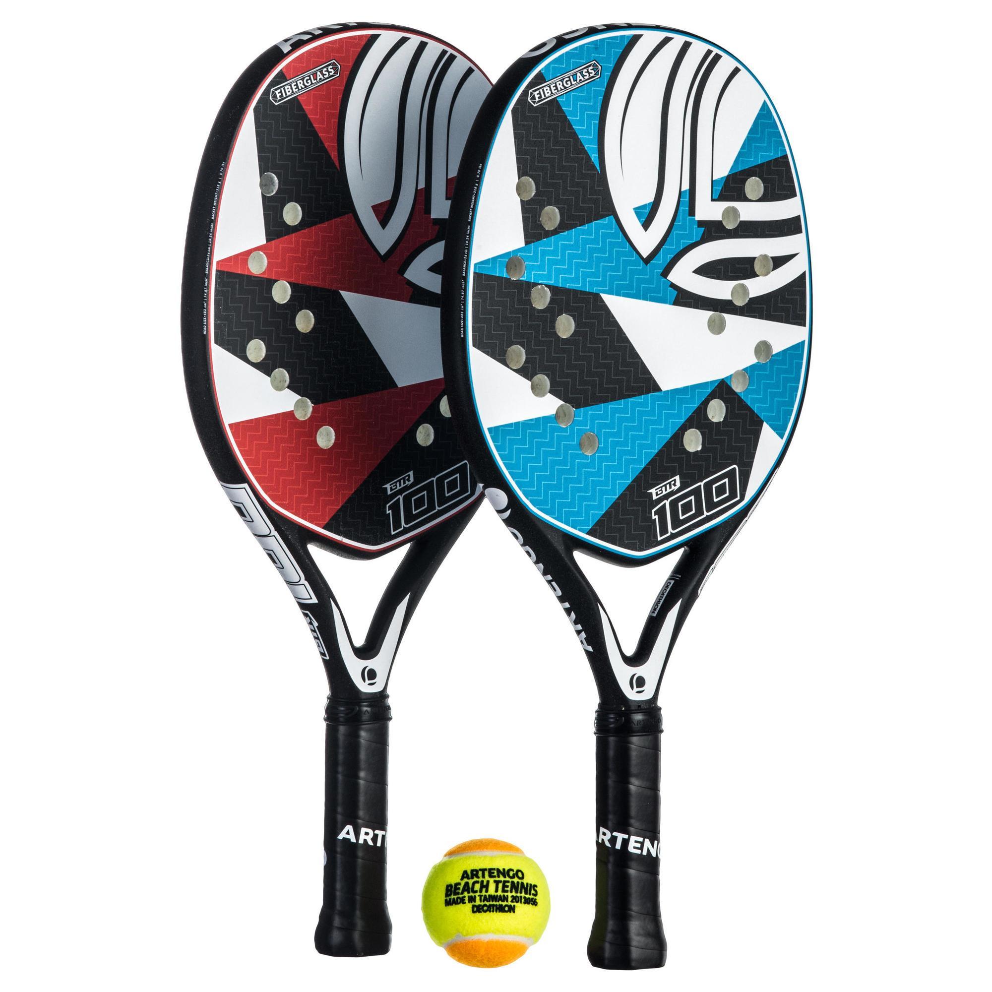BTR 100 Beach Tennis Racket Set ARTENGO 