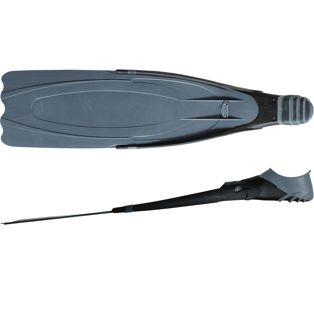 Gara Modular free-diving spearfishing fins - Grey