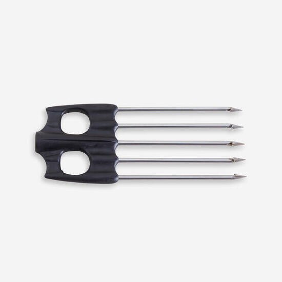 Trident 5 pointes inox pour flèche à vis pêche sous-marine