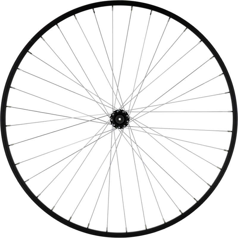 Wheel 26" Front Single-Wall Rim Brake Pads Mountain Bike - Black