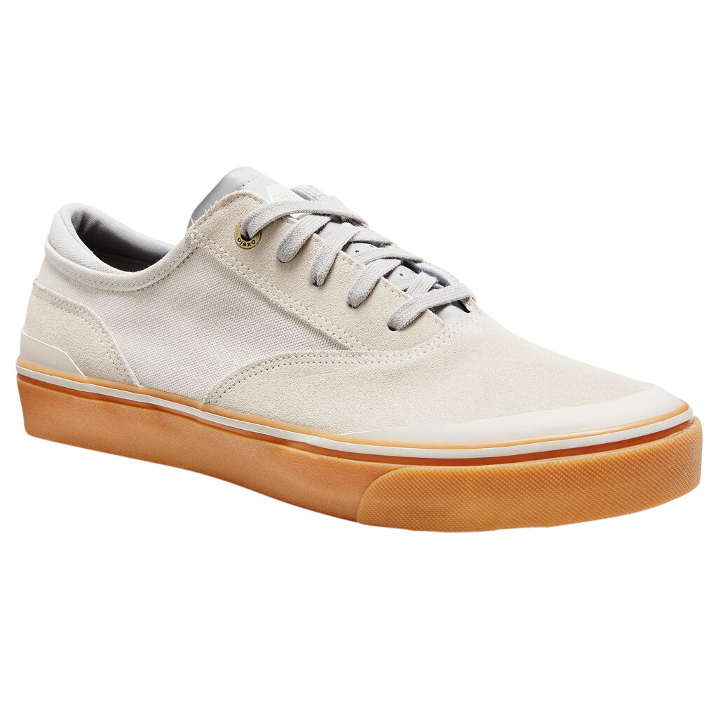 Vulca 500 adult low-top skate shoes - cream/rubber
