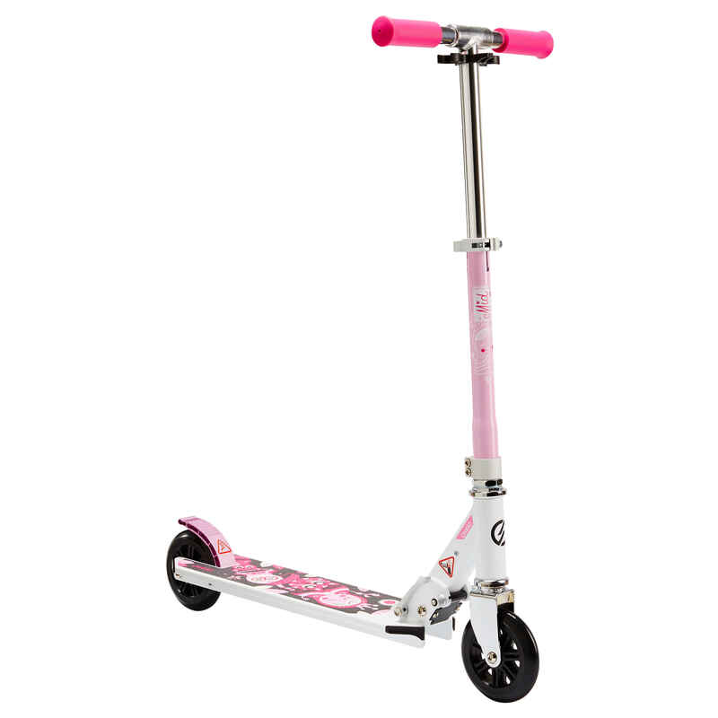 Scooter Mid1 Kinder weiss/rosa