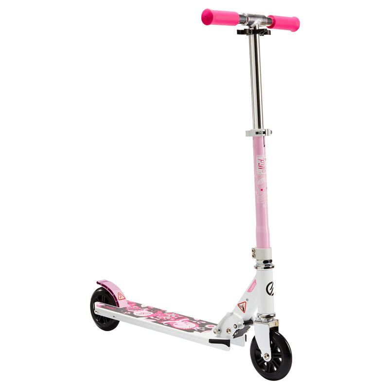 Scooter Roller Kinder Mid 1 weiss/rosa
