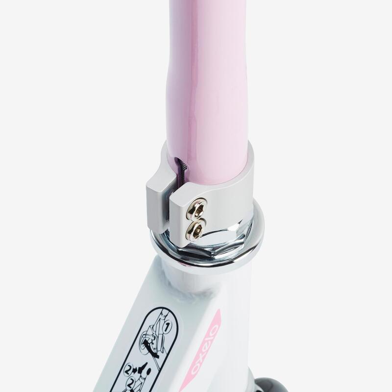 Scooter Roller Kinder Mid 1 weiss/rosa