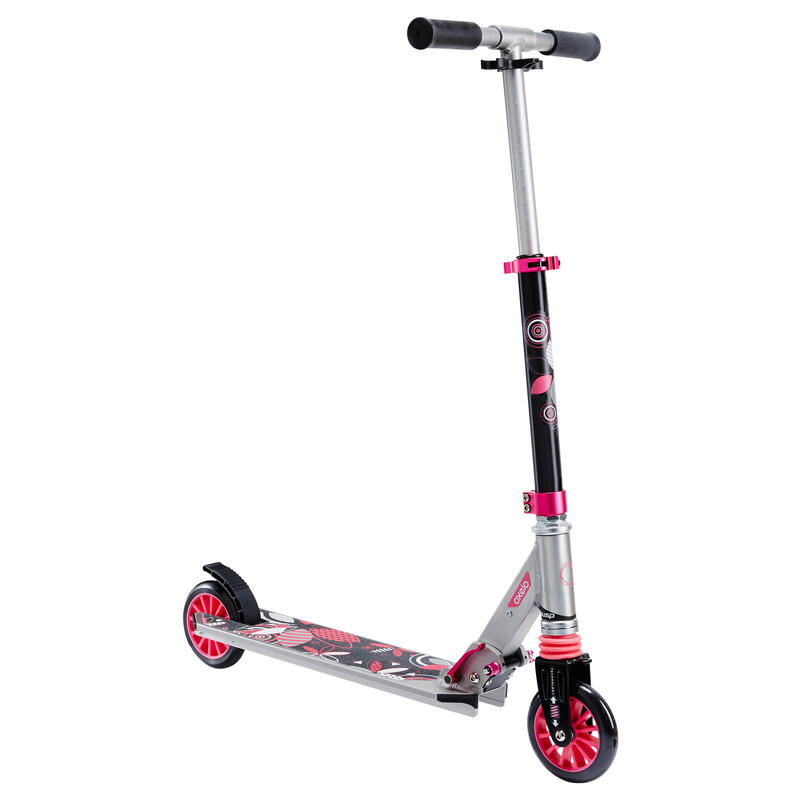 Mid 3 Kids' Scooter with Suspension - Grey/Pink Mid 3 Kids' Scooter with Suspension - Grey/Pink