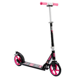 TROTTINETTE MID 7 NOIRE/ROSE AVEC BÉQUILLE